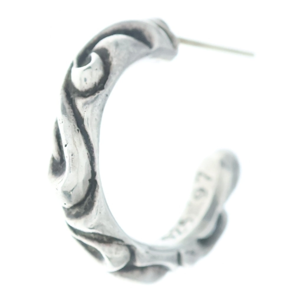 CHROME HEARTS(クロムハーツ) HOOP SCROOL スクロール フープピアス シルバー BCA102 -