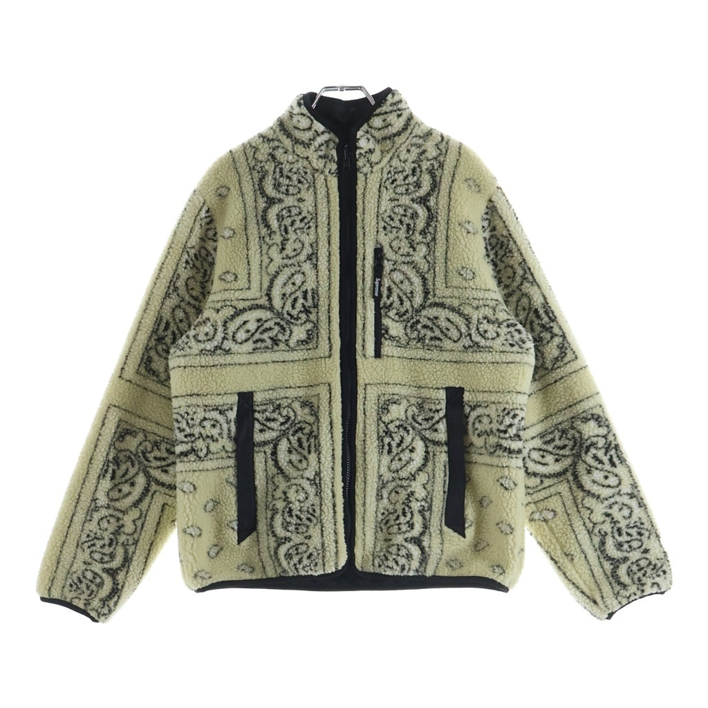 SUPREME(シュプリーム) 19AW REVERSIBLE BANDANA FLEECEJACKET リバーシブル バンダナ フリース ジャケット ホワイト -