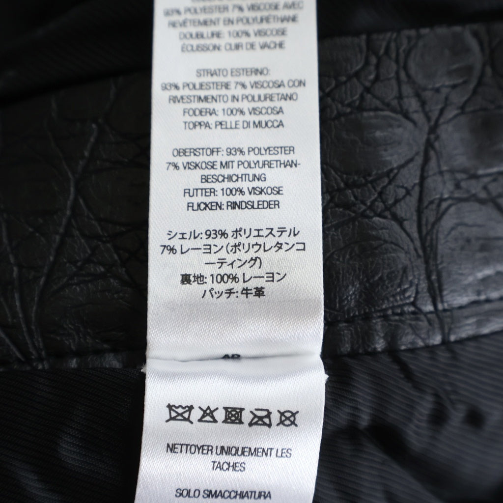 SUPREME(シュプリーム) 22SS Faux Croc Painter Pant フェイククロコペインターパンツ フェイクレザー 型押し ブラック -