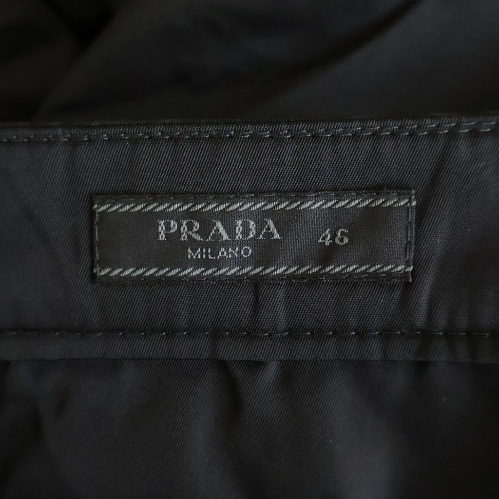 PRADA(プラダ) Re-Nylon Double Pocket Cargo Pants リナイロン トライアングルロゴ ナイロンカーゴパンツ ブラック SPH130 S211 1WQ8