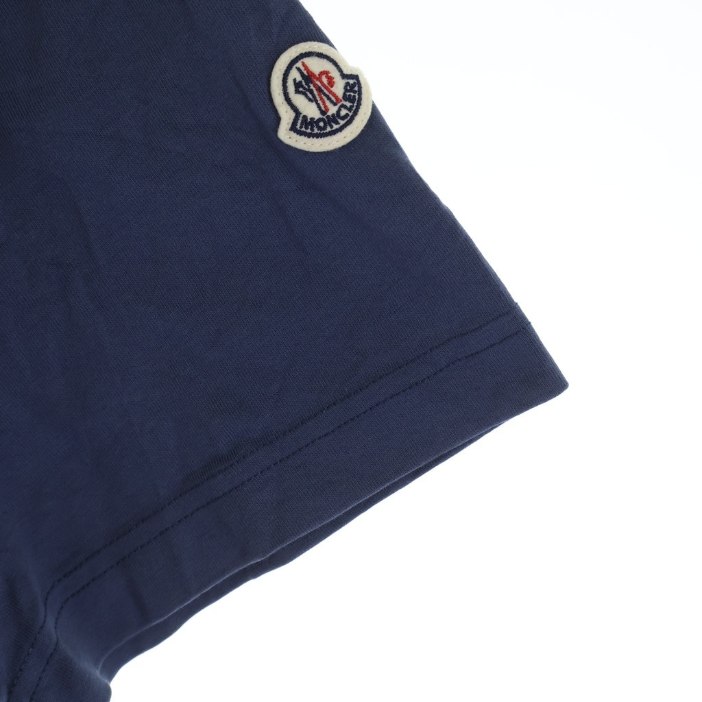 MONCLER(モンクレール) Holiday on the beach 1952 フロント刺繍 クルーネック半袖Tシャツ カットソー ネイビー L10918C0005389B8U
