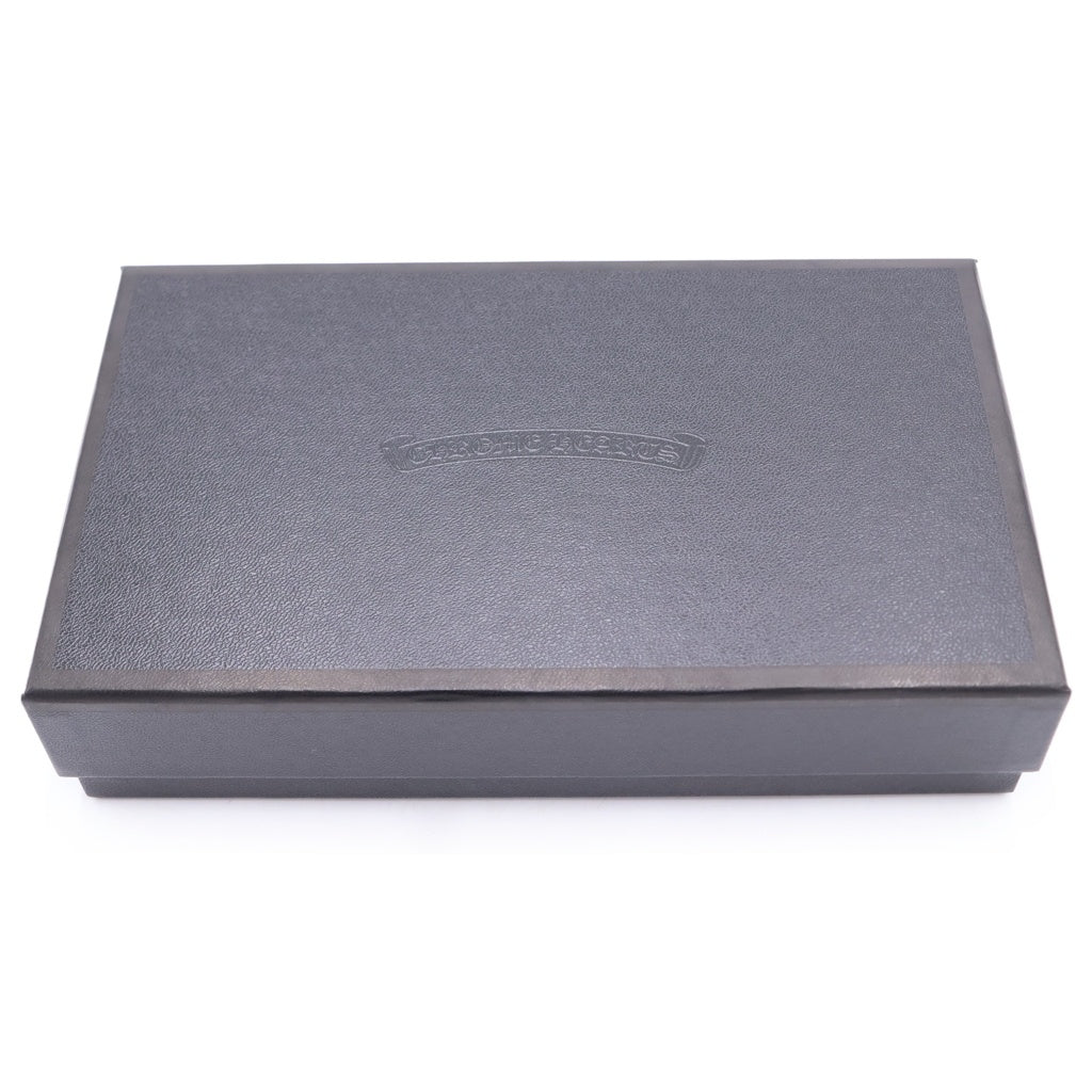 CHROME HEARTS(クロムハーツ) REC F ZIP QUILTED WALLET セメタリークロス キルティング レザーロングウォレット 長財布 ゴールド -