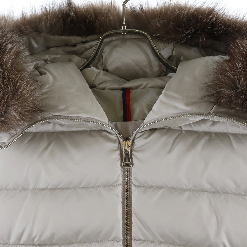 MONCLER(モンクレール) CUPIDONE ファーフーディーダウンジャケット レディース ベージュ H20931A00135 59685