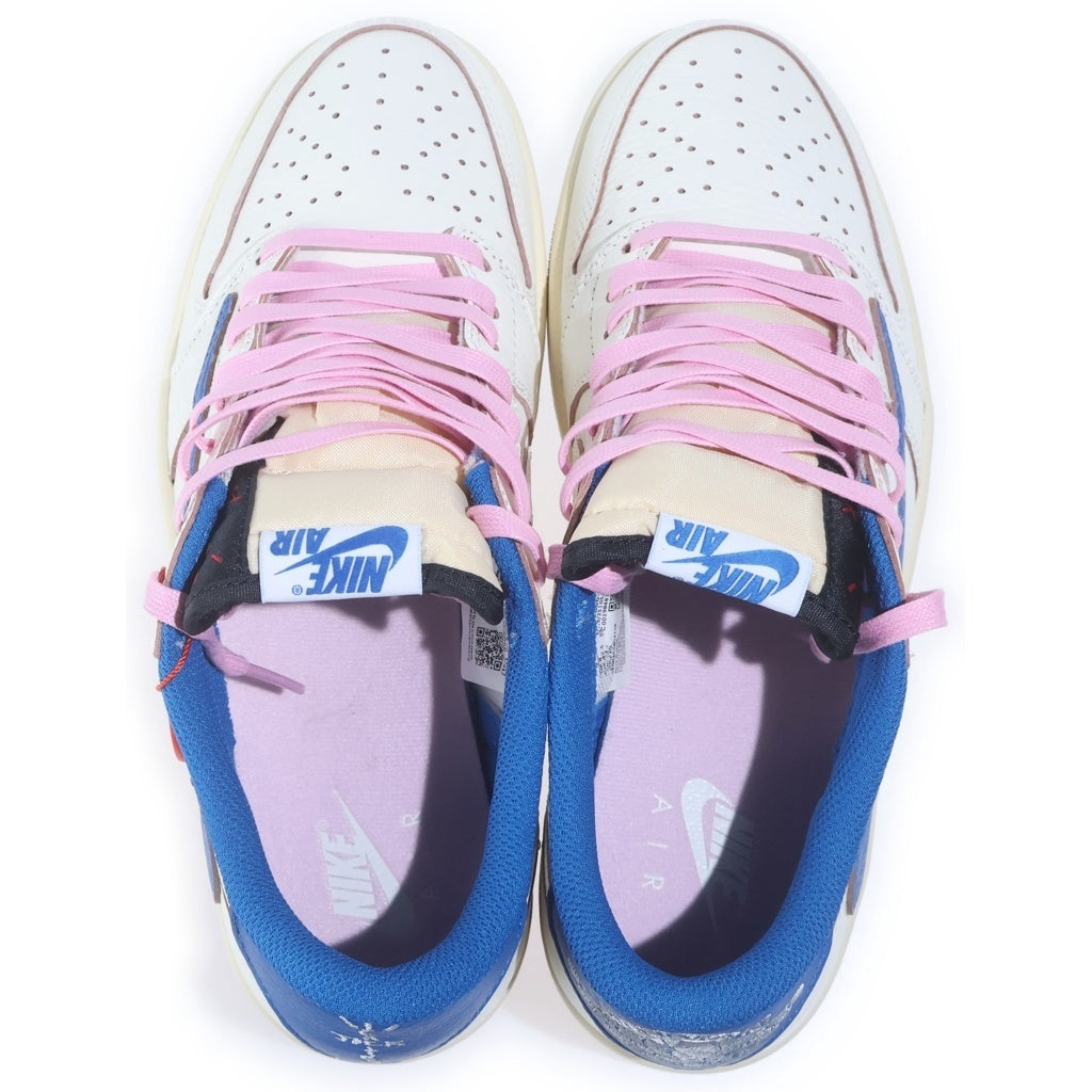 NIKE(ナイキ) AIR JORDAN 1 LOW OG Travis Scott ×トラヴィススコット フラグメント エアジョーダン ローカットスニーカー ホワイト/ブルー US9/27cm DM7866-104