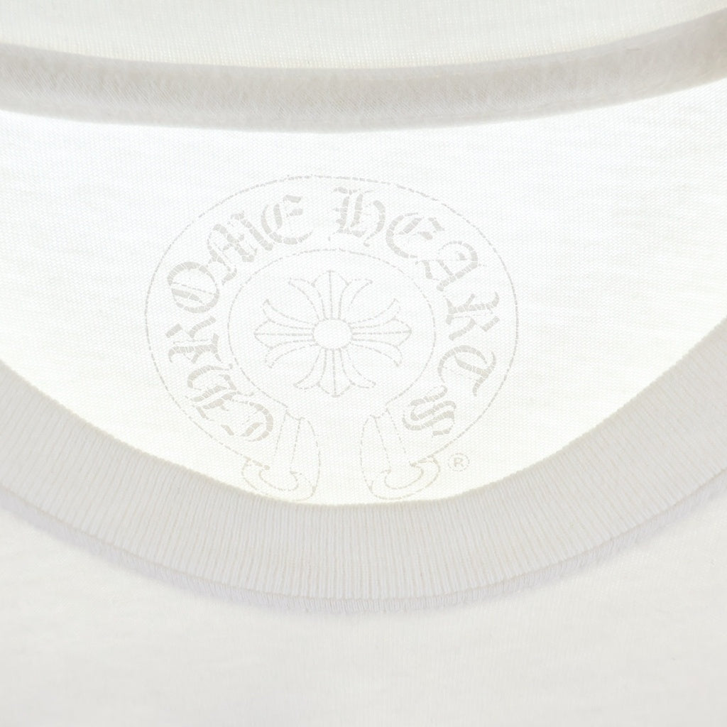 CHROME HEARTS(クロムハーツ) HORSESHOE S/S TEE ホースシュープリント ポケット半袖Tシャツ カットソー ホワイト -