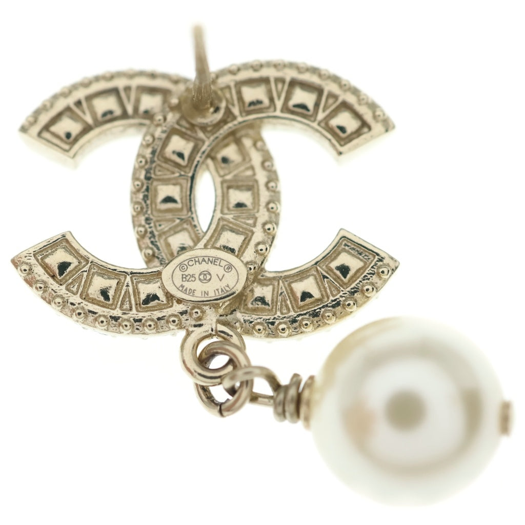 CHANEL(シャネル) ココマーク ラインストーン パールピアス レディース 片耳 ゴールド -