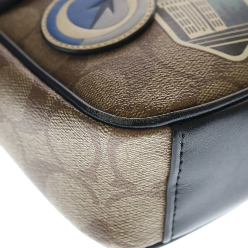 COACH(コーチ) グラハム カメラバッグ レザー ショルダーバッグ ブラウン/ブラック 72947 レディース