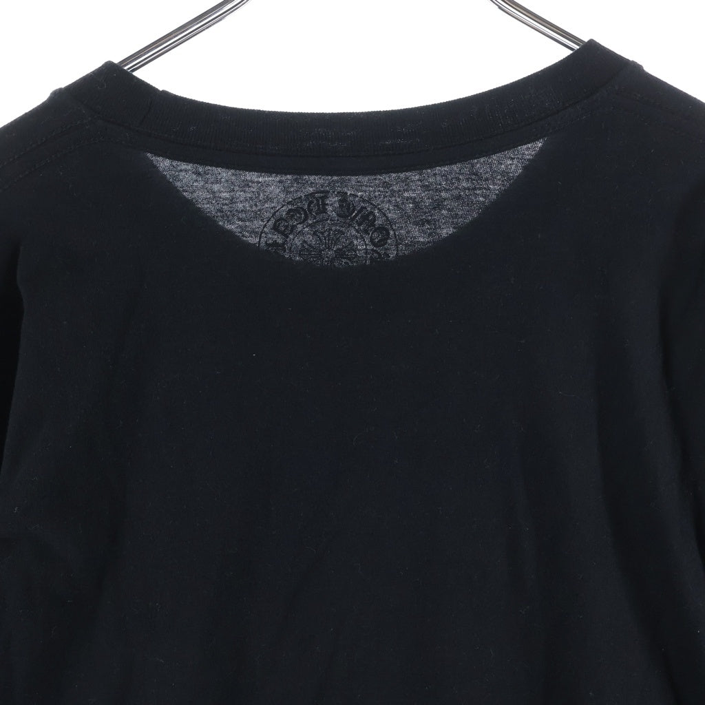CHROME HEARTS(クロムハーツ) Old English Neck Logo Long Sleeve Tee オールドイングリッシュネックロゴ長袖Tシャツ カットソー ブラック/ピンク -