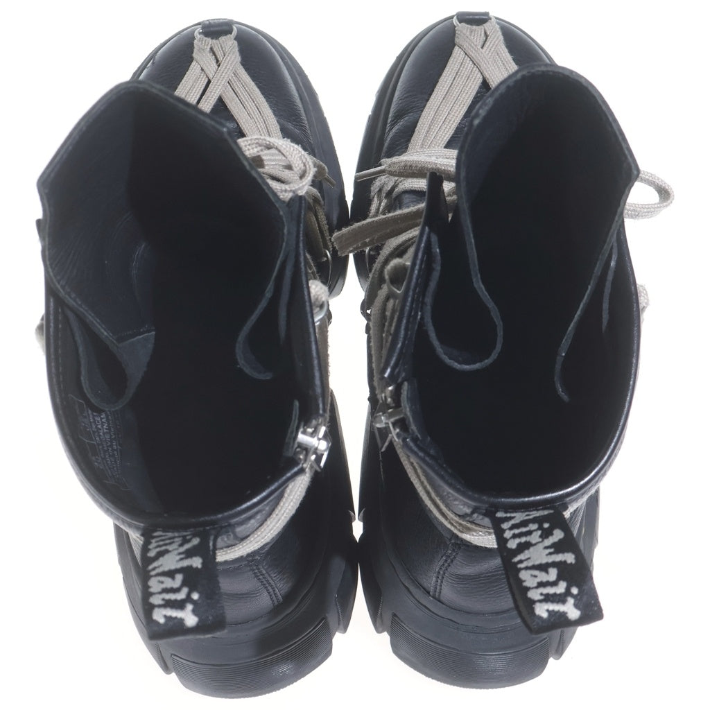 Rick Owens(リックオウエンス) ×Dr.Martens 1460 DMXL Mega Lace Boot×ドクターマーチン メガレース サイドジップ ハイカットブーツ ブラック 31752001