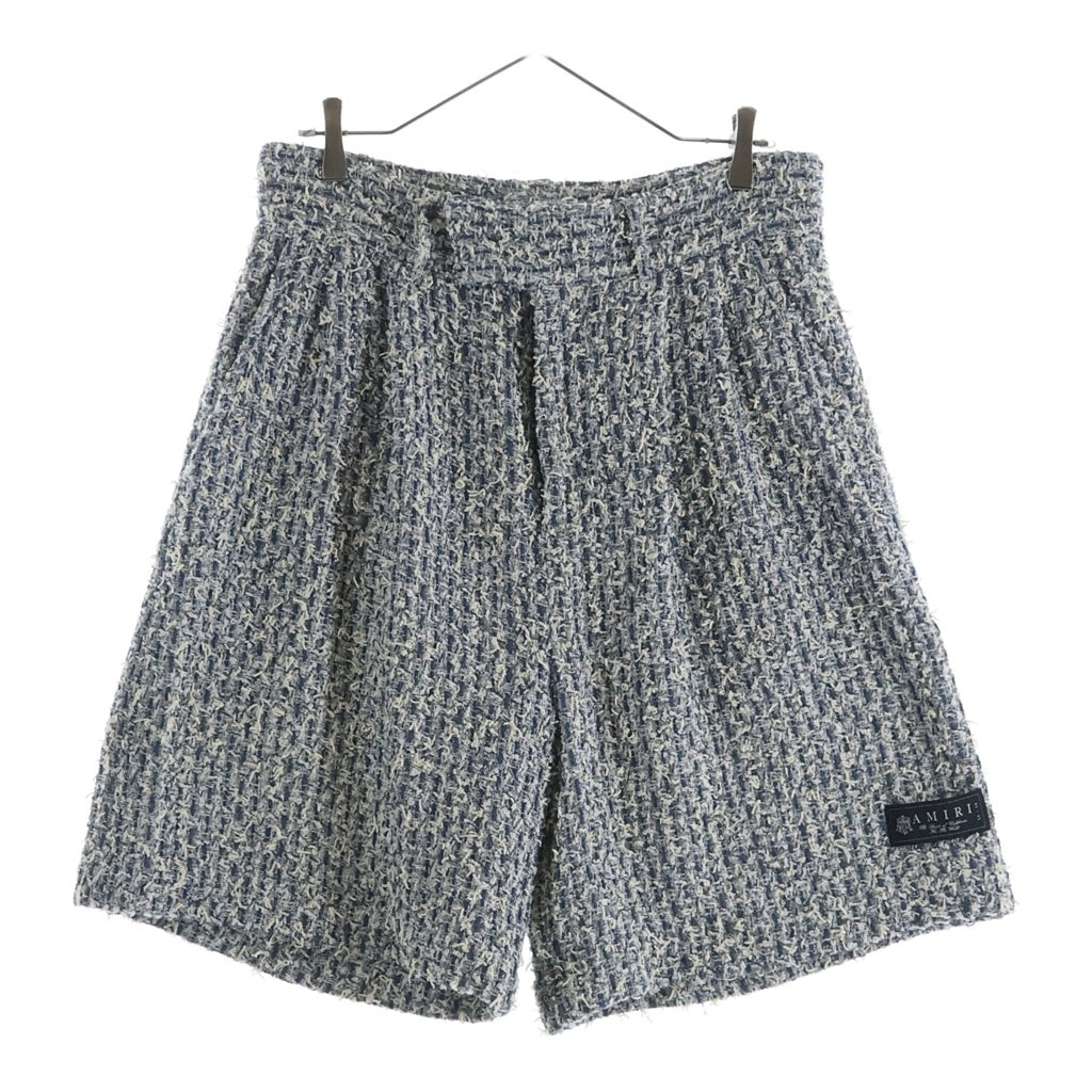 AMIRI(アミリ) Boucle Tweed Skater Short ツイードショーツ ハーフパンツ ブルー/ホワイト -