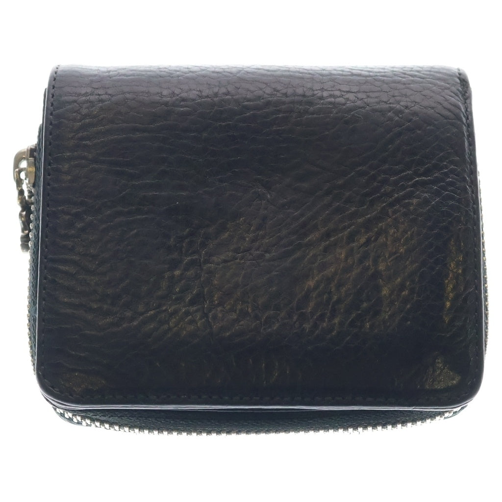 CHROME HEARTS(クロムハーツ) SQ ZIP BILL スクエアジップビル レザーウォレット 財布 ブラック -