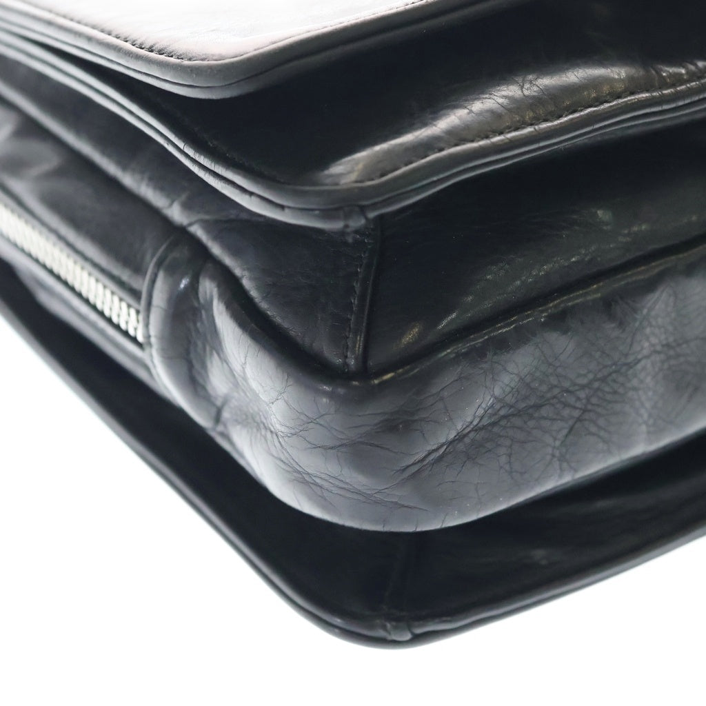 CHROME HEARTS(クロムハーツ) MILO ラージダガー メールショルダーバッグ レザーバッグ ブラック -