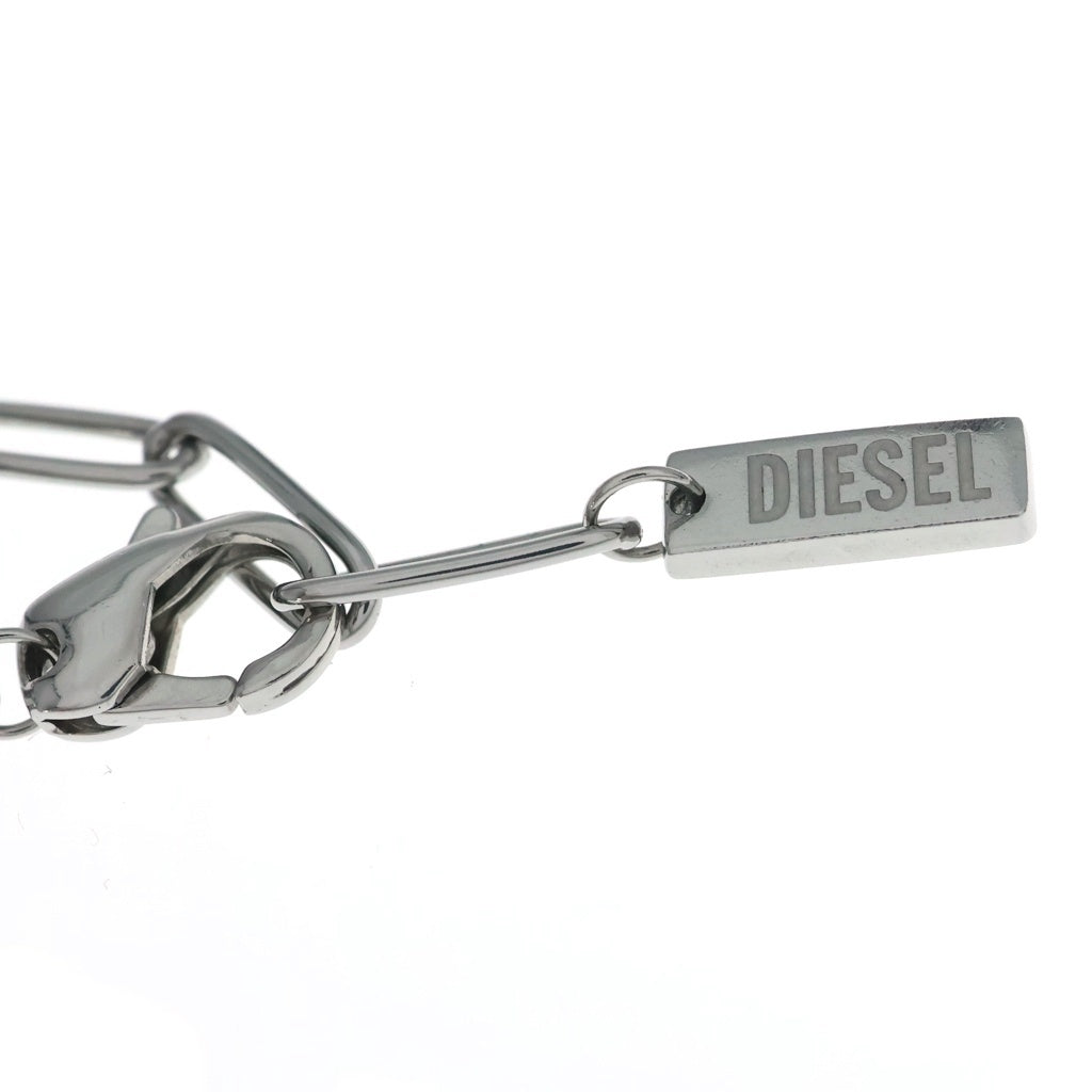 DIESEL(ディーゼル) Dロゴチャームブレスレット オーバルD シルバー DX1604 レディース