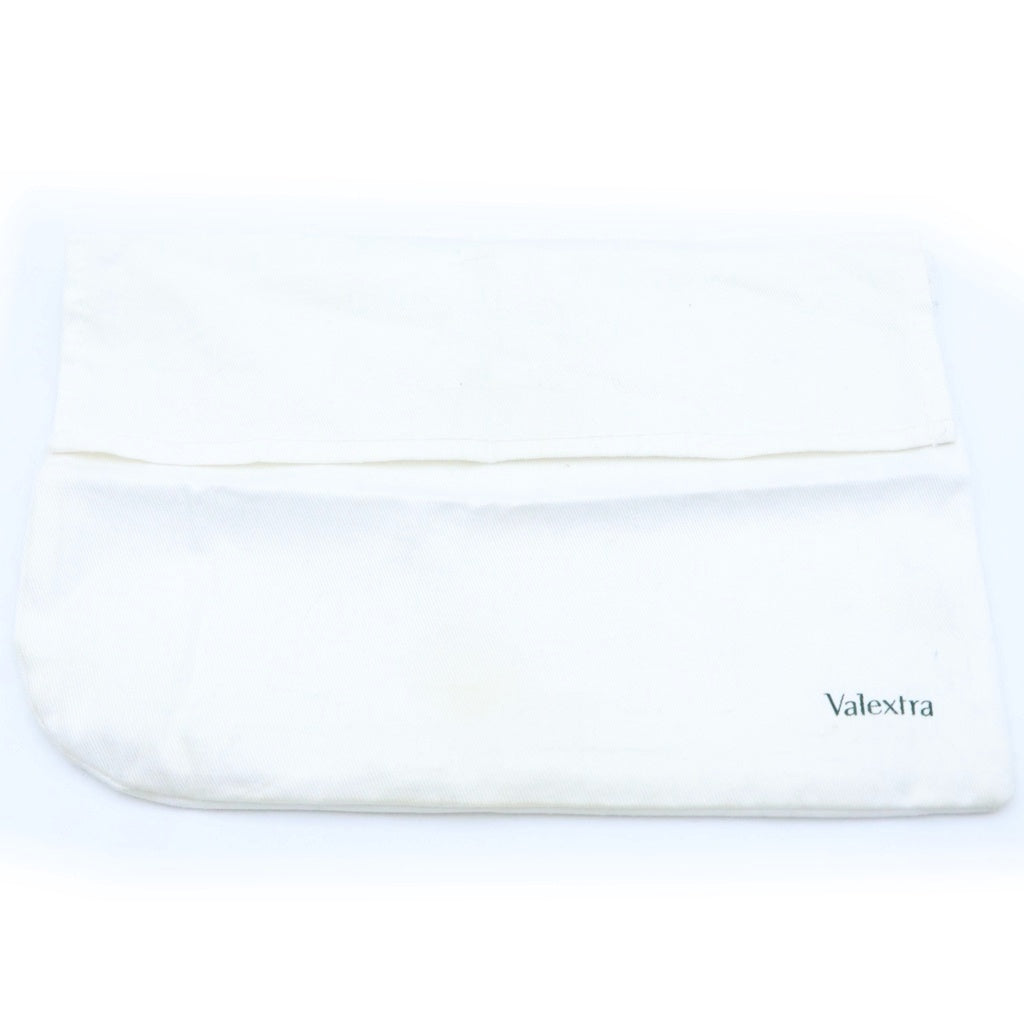 Valextra(ヴァレクストラ) ラウンドファスナー レザーロングウォレット 長財布 アイボリー/ゴールド レディース
