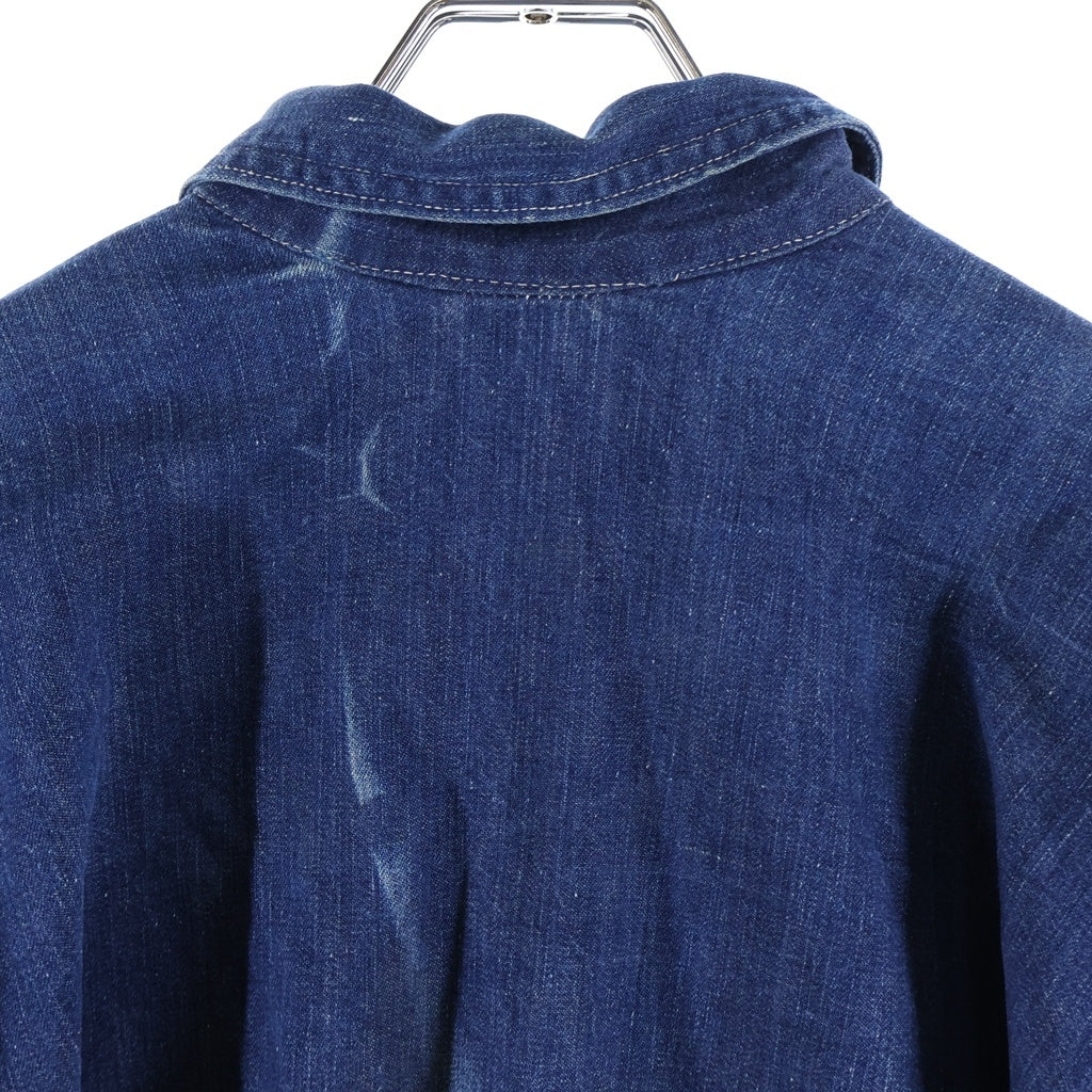 NO BRAND(ノーブランド) 30s~40s VINTAGE US ARMY M-35 Denim Pullover Jacket ヴィンテージ ユーエスアーミー ミリタリー デニムプルオーバージャケット インディゴ