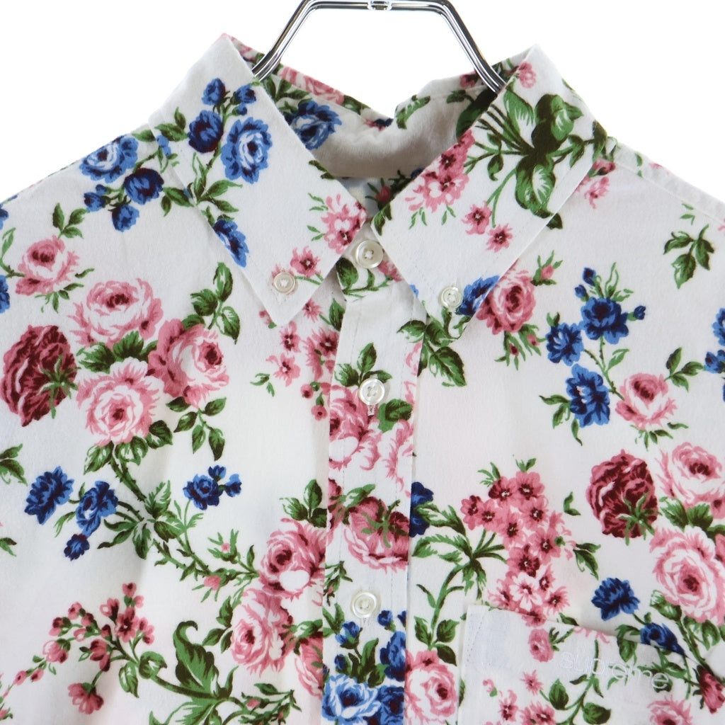 SUPREME(シュプリーム) 26SS Floral Flannel Shirt フローラル フランネルシャツ ホワイト/ピンク