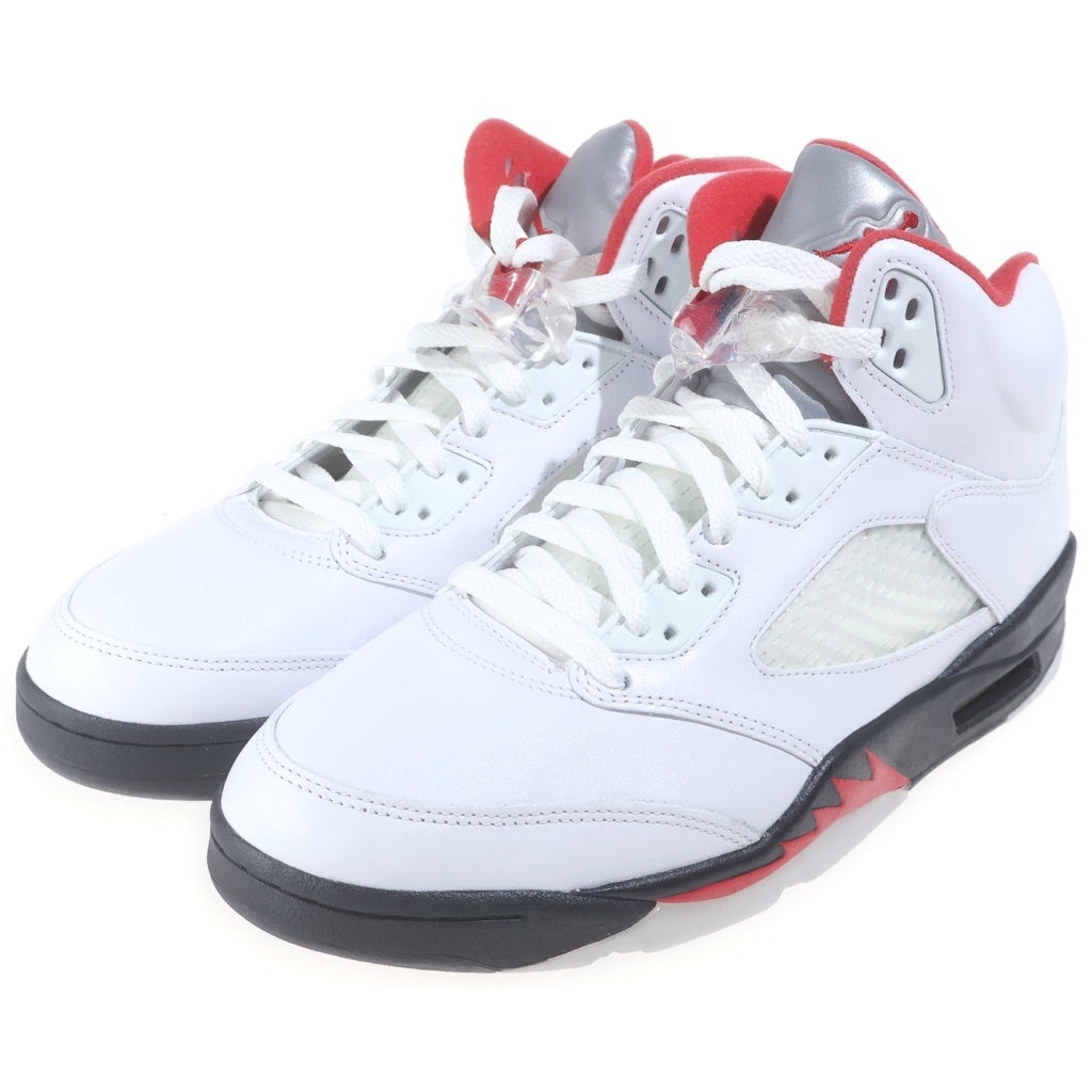 NIKE(ナイキ) AIR JORDAN 5 RETRO OG FIRE RED エアジョーダン レトロ ファイアレッド ハイカットスニーカー ホワイト/レッド US10/28cm DA1911-102