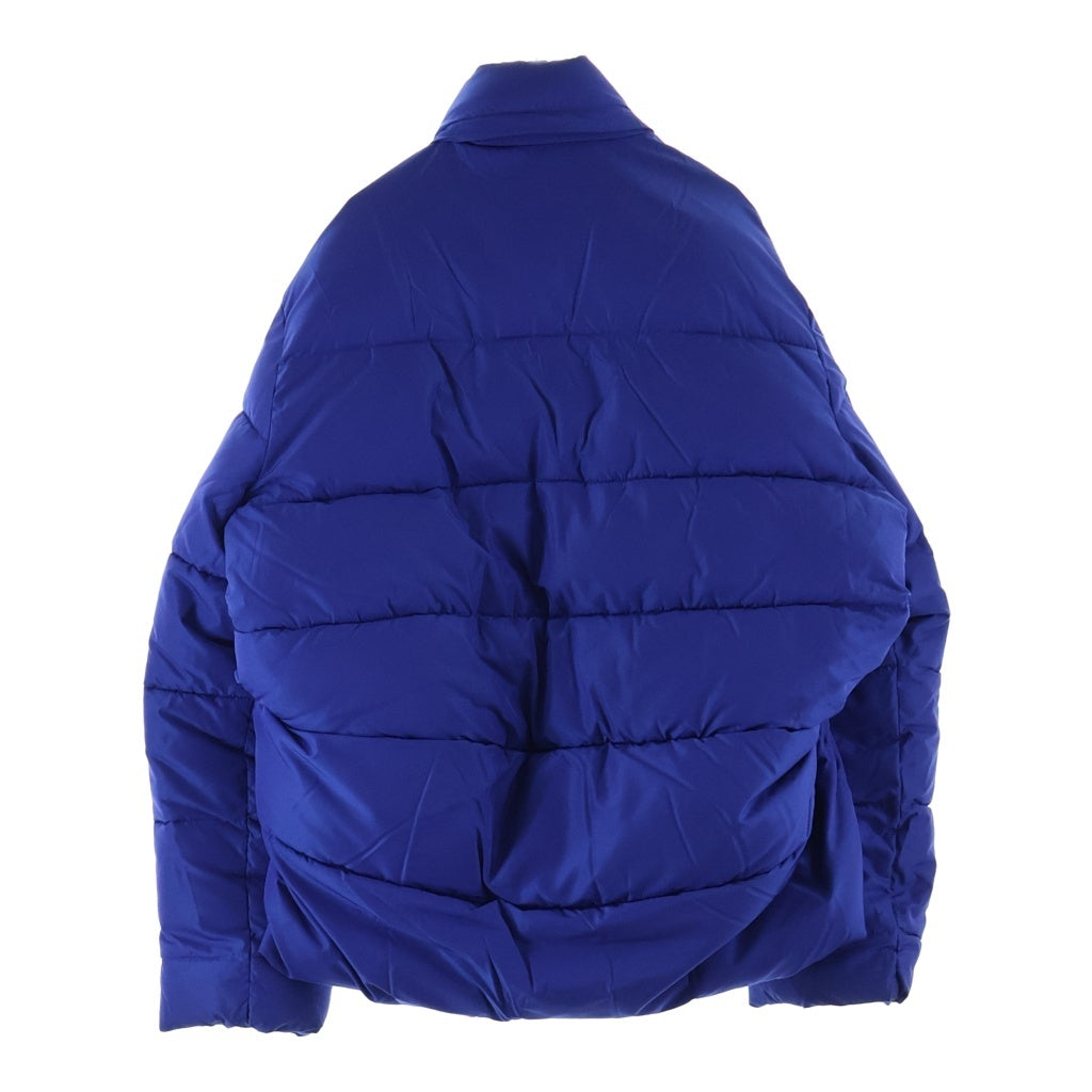 BALENCIAGA(バレンシアガ) 18AW Cシェイプ パフィー ロゴプリント ダウンジャケット ブルー 556240 TYD36