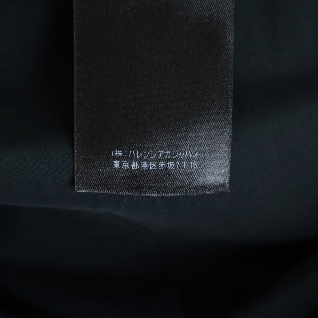 BALENCIAGA(バレンシアガ) 18AW Cシェイプ パフィー ロゴプリント ダウンジャケット ブルー 556240 TYD36