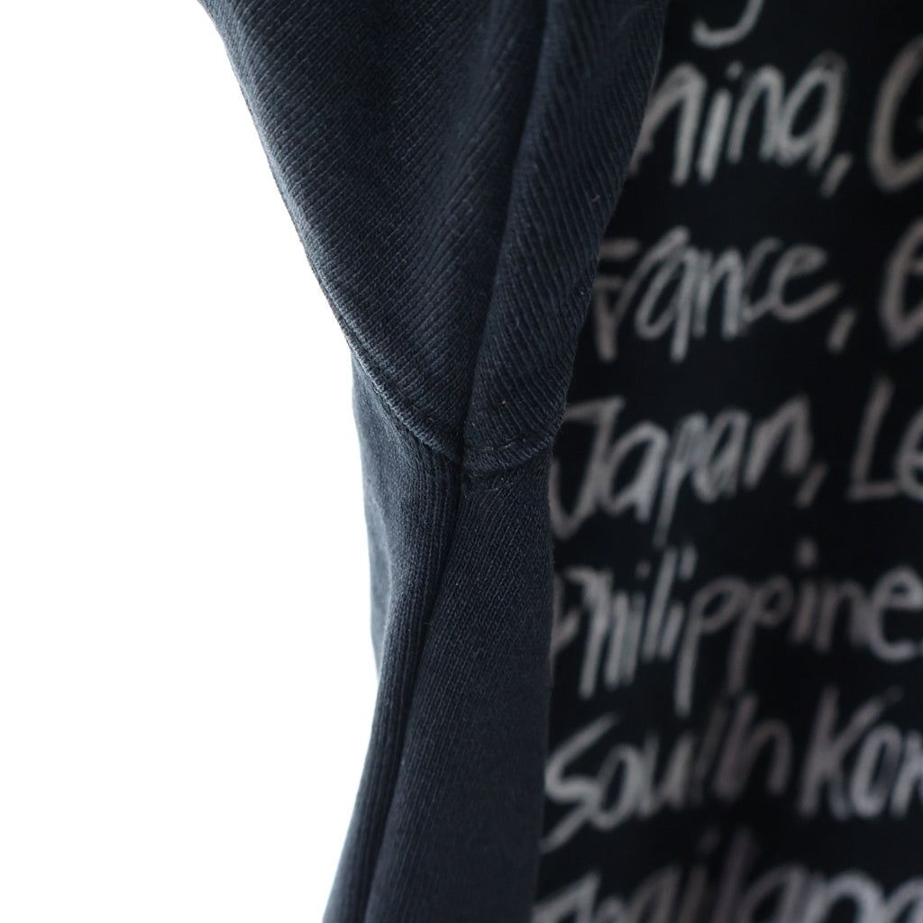 VETEMENTS(ヴェトモン) 21AW LIMITED EDITION WORLD TOUR LOGO HOODIE リミテッドエディション ワールドツアーフーディー パーカー ブラック UE52TR470S