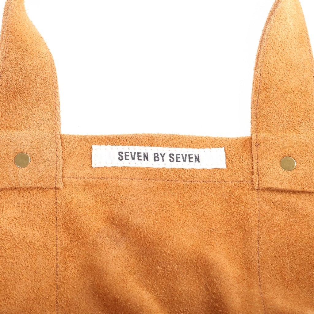 seven by seven(セブン バイ セブン) Goat suede Antique finish ヤギ革 スエード アンティーク スタッズ トートバッグ ブラウン レディース