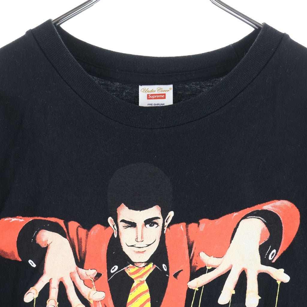 SUPREME(シュプリーム) 23SS ×UNDERCOVER Lupin Tee アンダーカバー ルパン三世 プリント クルーネック 半袖Tシャツ カットソー ブラック