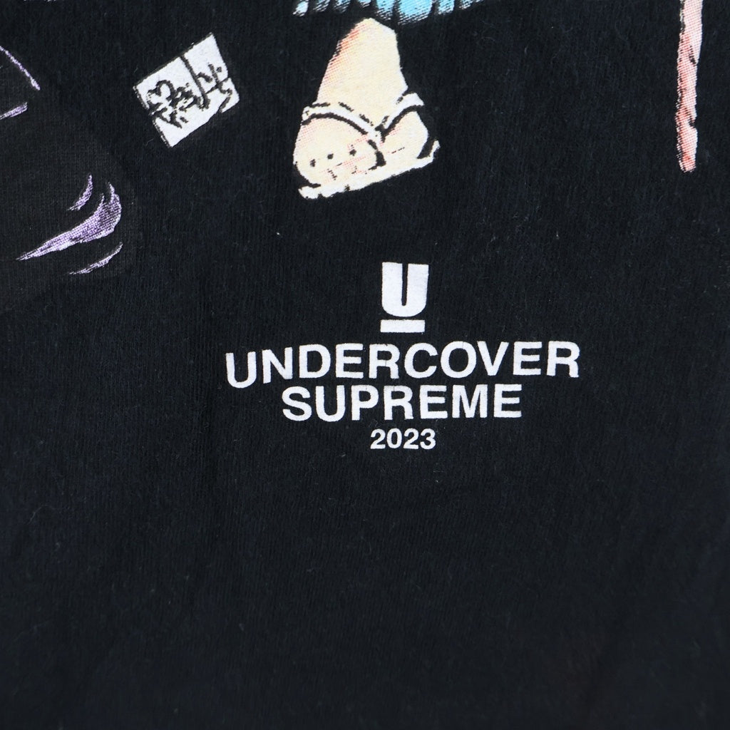 SUPREME(シュプリーム) 23SS ×UNDERCOVER Lupin Tee アンダーカバー ルパン三世 プリント クルーネック 半袖Tシャツ カットソー ブラック