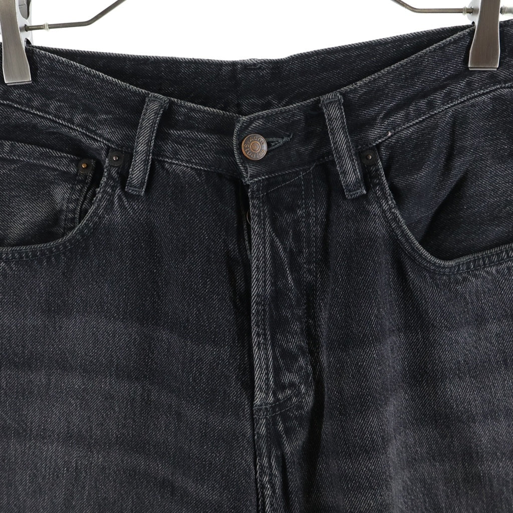 Acne Studios(アクネ ストゥディオズ) 1991 Toj Vintage ウォッシュ加工 コットンデニムパンツ ブラック C00033