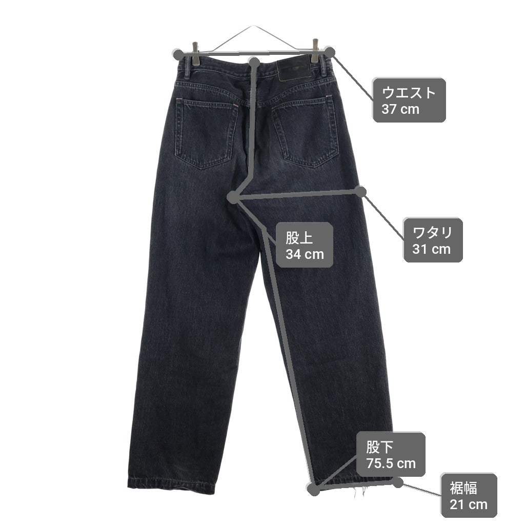 Acne Studios(アクネ ストゥディオズ) 1991 Toj Vintage ウォッシュ加工 コットンデニムパンツ ブラック C00033