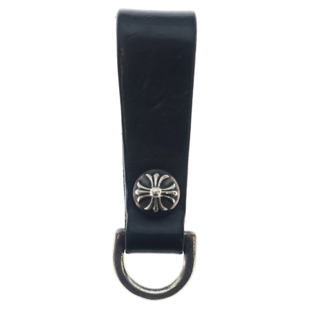 CHROME HEARTS(クロムハーツ) BELT LOOP D RING Dリング クロスボールベルトループ ブラック/シルバー BCA415
