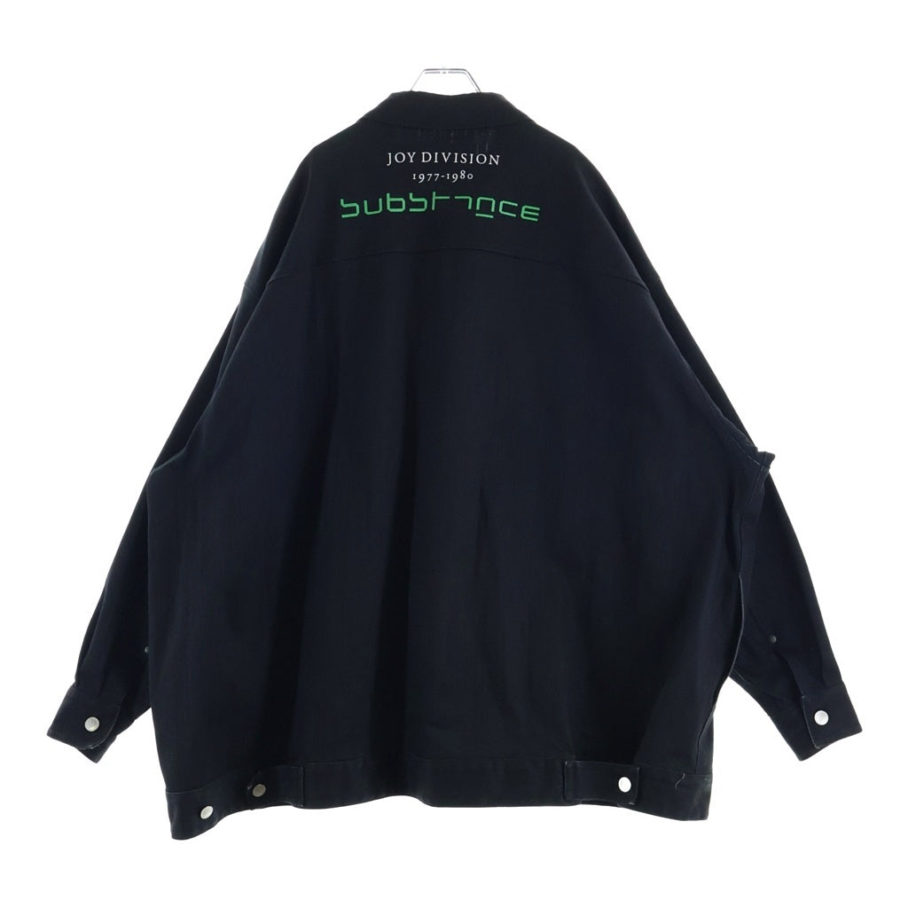 RAF SIMONS(ラフシモンズ) 18SS JOY DIVISION DENIM JACKET ジョイ ディヴィジョン オーバーサイズ デニムジャケット ブラック 181-723