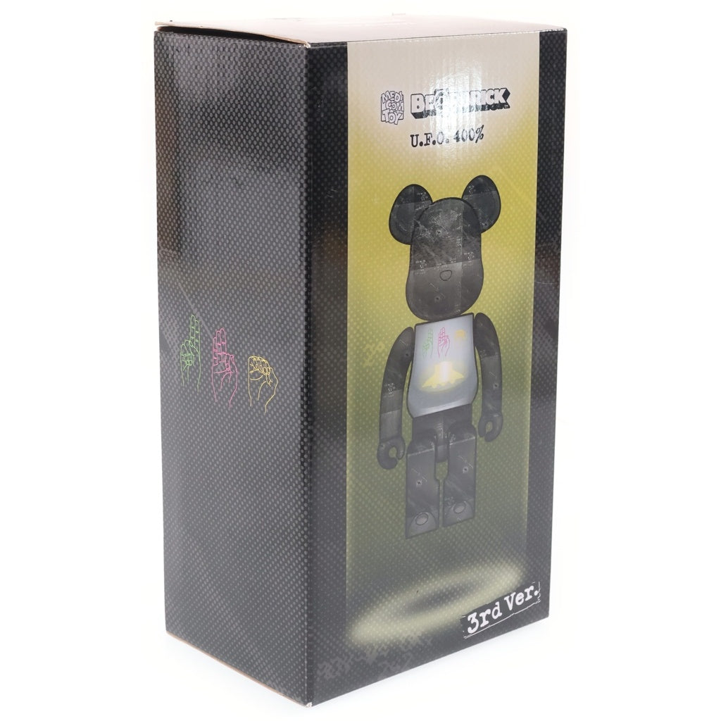 MEDICOM TOY(メディコムトイ) BE@RBRICK U.F.O 3rd 400% ベアブリック フィギュア 人形 グレー/シルバー