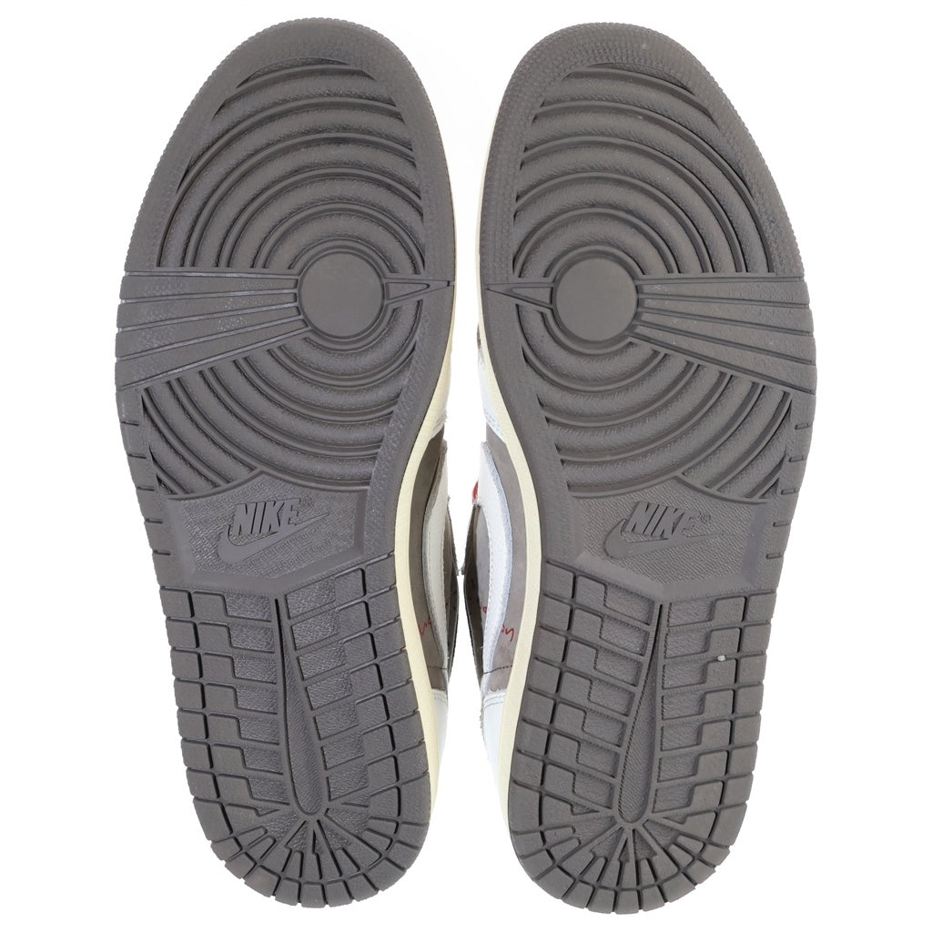 NIKE(ナイキ) ×TRAVIS SCOTT AIR JORDAN 1 LOW REVERSE MOCHA DM7866-162 トラヴィススコット エアジョーダン1 リバースモカ ローカットスニーカー ホワイト/ブラウン US10.5/28.5cm