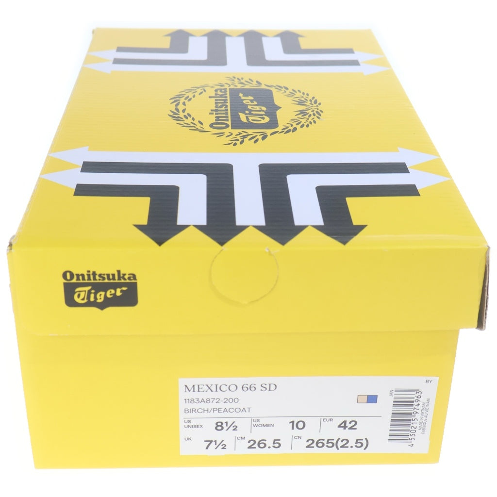 Onitsuka Tiger(オニツカタイガー) MEXICO 66 SD メキシコ ローカット スニーカー ホワイト/ネイビー US8.5/26.5cm 1183A872
