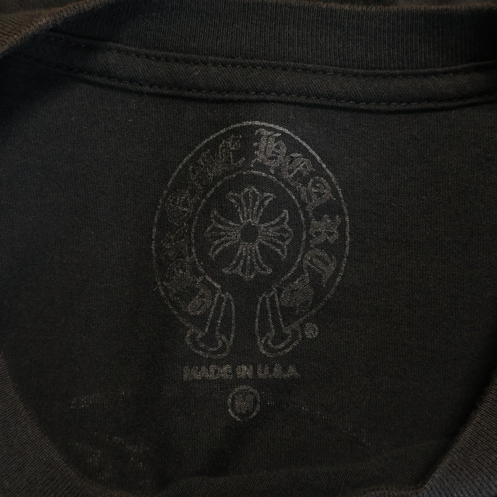 CHROME HEARTS(クロムハーツ) HORSESHOE S/S TEE ホースシュープリント ポケット半袖Tシャツ カットソー ブラック