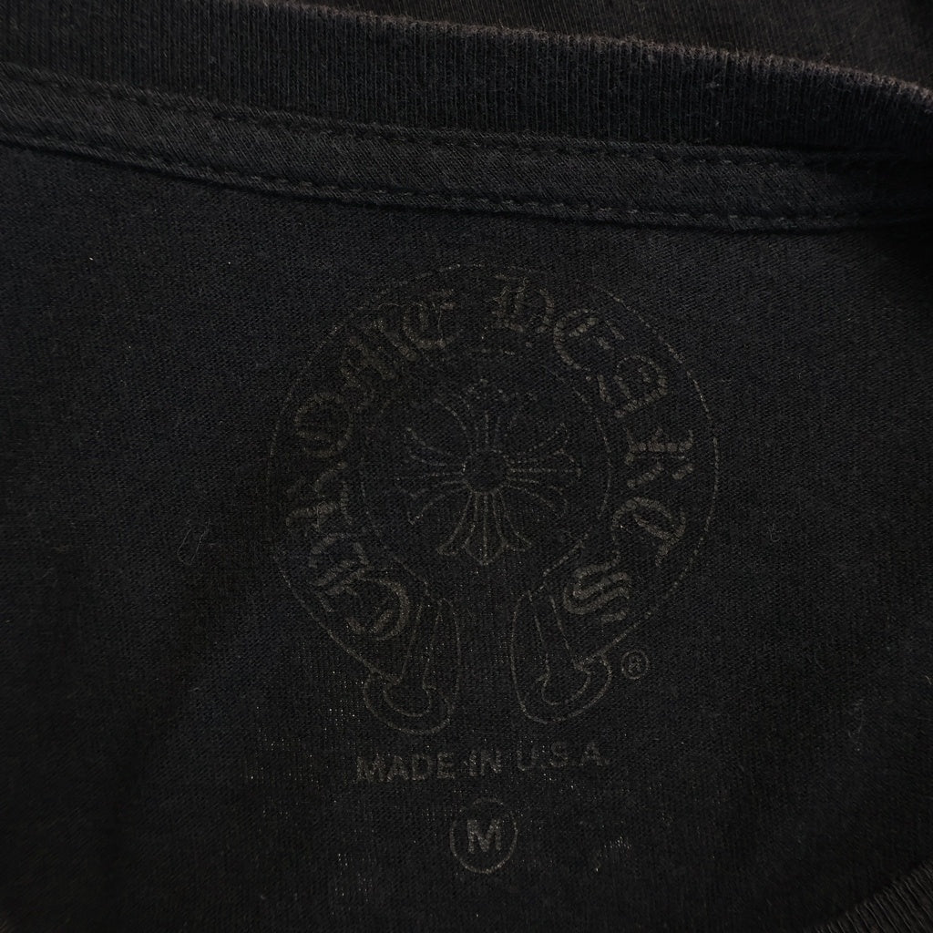 CHROME HEARTS(クロムハーツ) Cemetery Cross Tire Track Tee セメタリークロスタイヤトラック 半袖 クルーネック Tシャツ ブラック