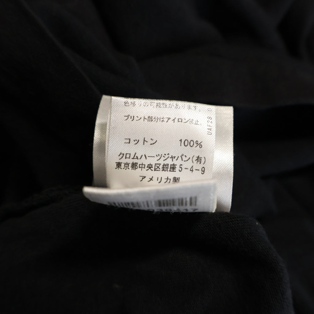 CHROME HEARTS(クロムハーツ) Cemetery Cross Tire Track Tee セメタリークロスタイヤトラック 半袖 クルーネック Tシャツ ブラック