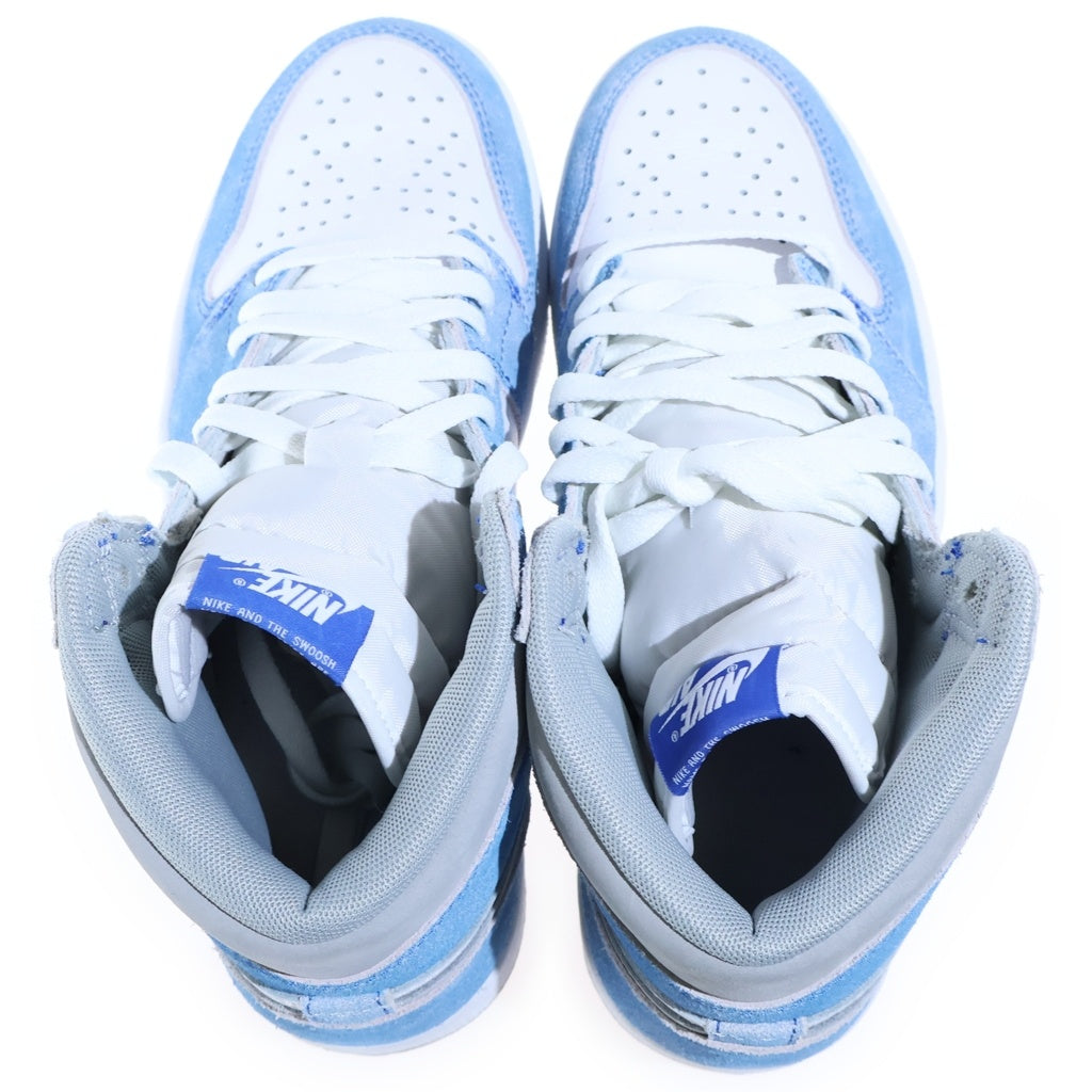 NIKE(ナイキ) AIR JORDAN 1 HIGH OG HYPER ROYAL エアジョーダン1 ハイパーロイヤル ハイカットスニーカー ホワイト/ブルー US8/26cm 555088-402