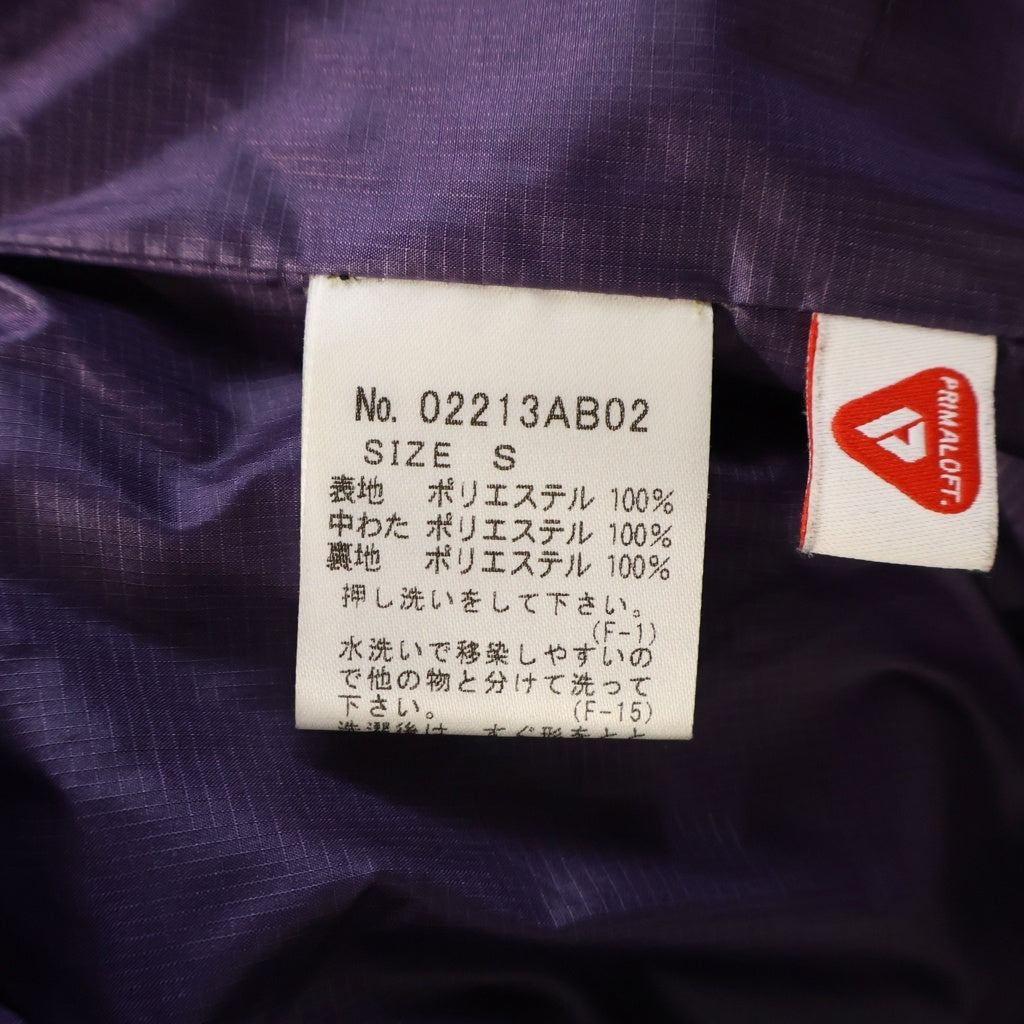 HYSTERIC GLAMOUR(ヒステリックグラマー) 21AW CIRCLE GIIRL LIGHT AND SHADOW サークルガール ライト アンド シャドウ 中綿プリマロフト スタンドカラー ジャケット パープル 02213AB02