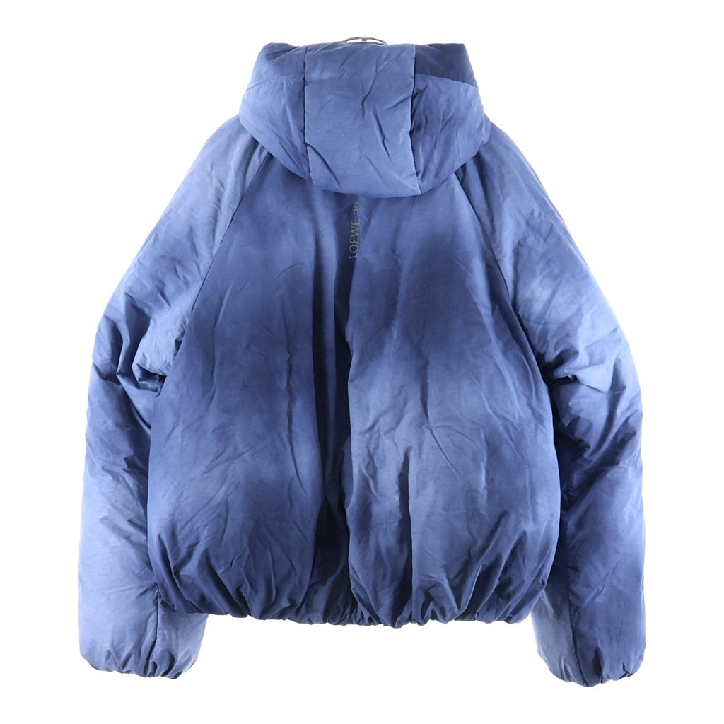LOEWE(ロエベ) ×On Running Technical Shell Puffer Jacket オン ランニング タイダイ テクニカルシェル フーデッドパファージャケット ネイビー H929Y02W26