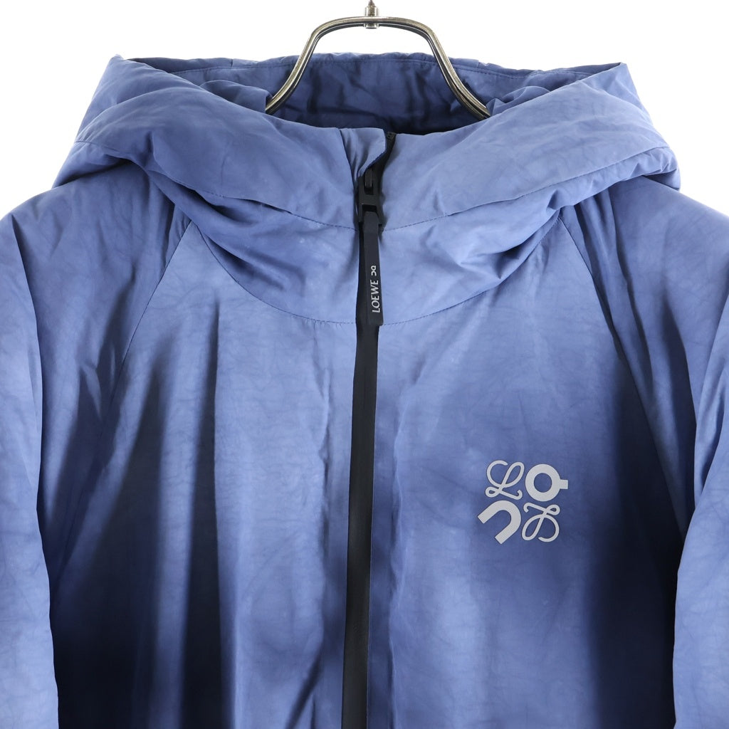 LOEWE(ロエベ) ×On Running Technical Shell Puffer Jacket オン ランニング タイダイ テクニカルシェル フーデッドパファージャケット ネイビー H929Y02W26