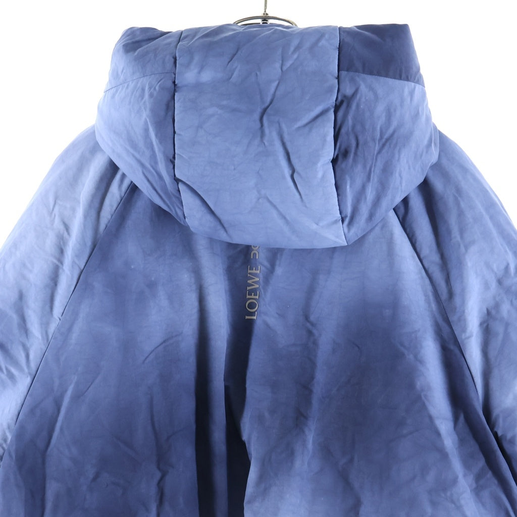 LOEWE(ロエベ) ×On Running Technical Shell Puffer Jacket オン ランニング タイダイ テクニカルシェル フーデッドパファージャケット ネイビー H929Y02W26