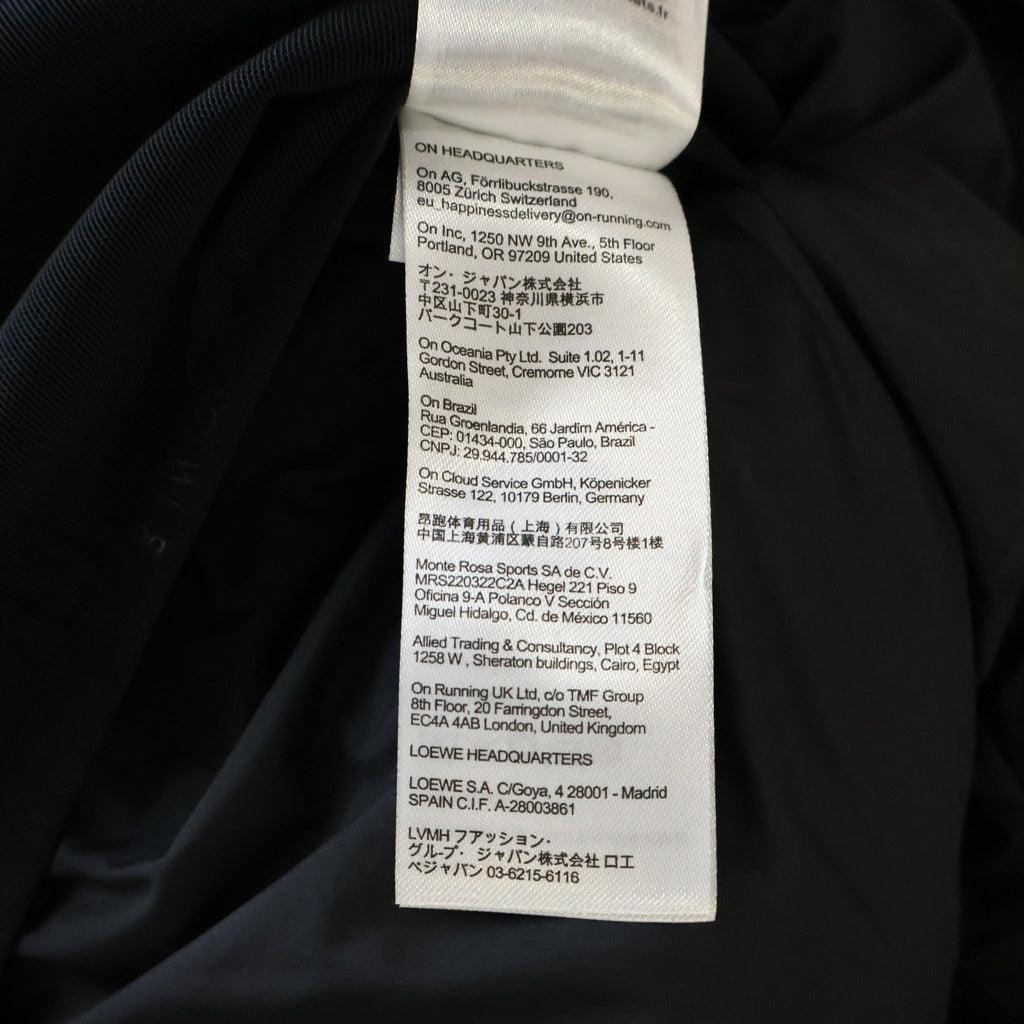 LOEWE(ロエベ) ×On Running Technical Shell Puffer Jacket オン ランニング タイダイ テクニカルシェル フーデッドパファージャケット ネイビー H929Y02W26