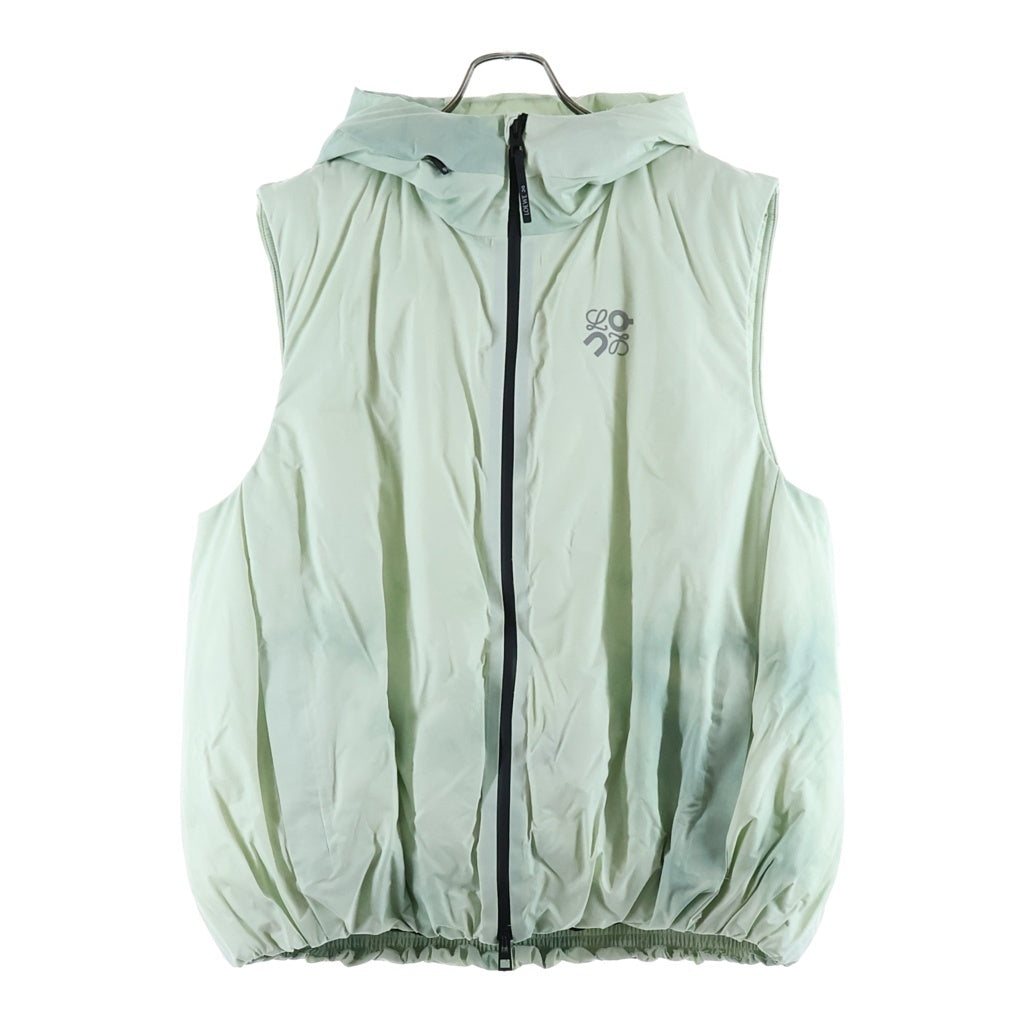 LOEWE(ロエベ) ×On Running PUFFER VEST オン ランニング タイダイ テクニカルシェル フーデッドパファーベストジャケット グリーンH929Y02W24