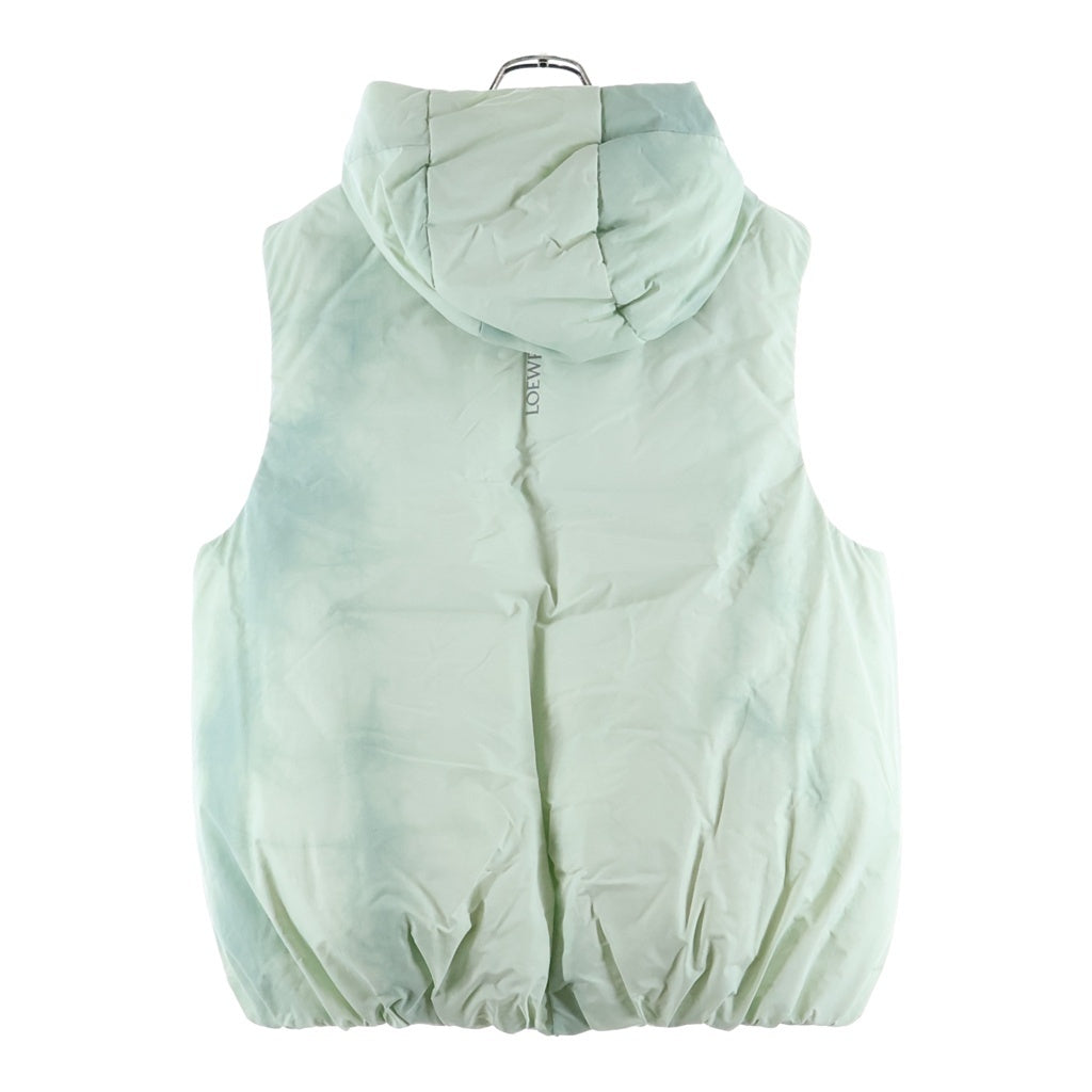 LOEWE(ロエベ) ×On Running PUFFER VEST オン ランニング タイダイ テクニカルシェル フーデッドパファーベストジャケット グリーンH929Y02W24