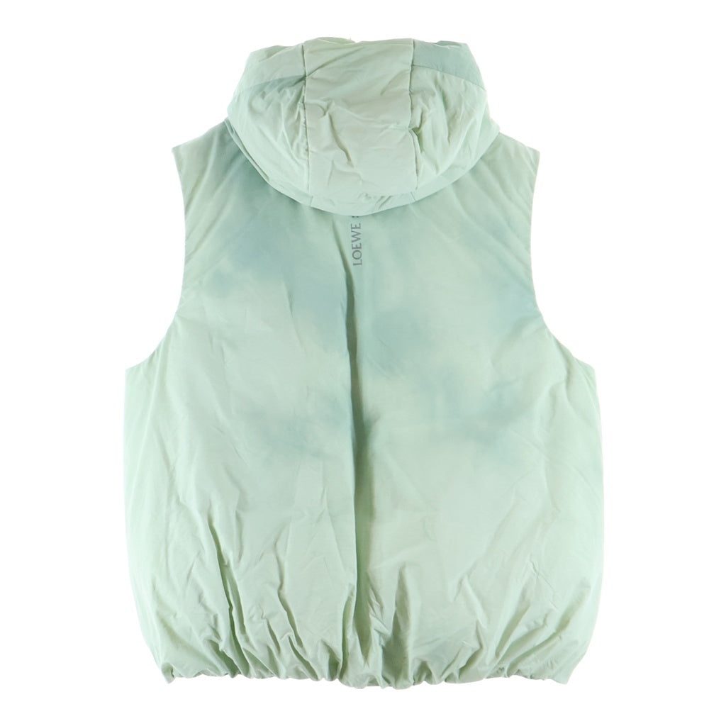 LOEWE(ロエベ) ×On Running PUFFER VEST オン ランニング タイダイ テクニカルシェル フーデッドパファーベストジャケット グリーンH929Y02W24