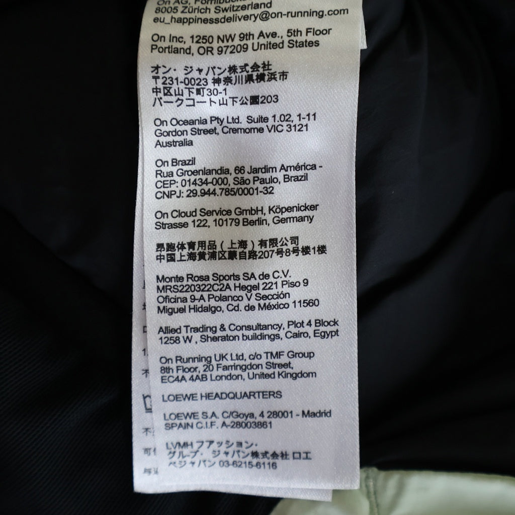 LOEWE(ロエベ) ×On Running PUFFER VEST オン ランニング タイダイ テクニカルシェル フーデッドパファーベストジャケット グリーンH929Y02W24