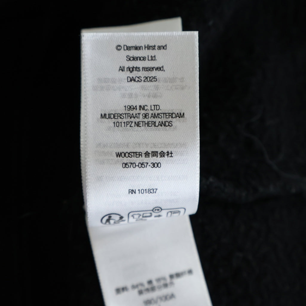 SUPREME(シュプリーム) 25SS Damien Hirst Zip Up Hooded Sweatshirt ダミアン・ハースト ジップアップスウェットフーディースウェット ジップパーカー ブラック