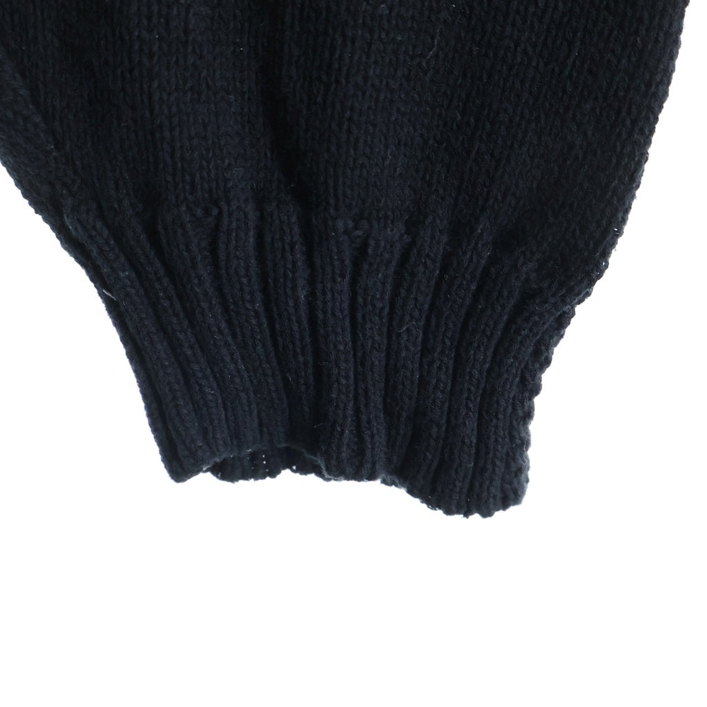 White Mountaineering(ホワイトマウンテニアリング) 25SS RAGLAN KNIT PULLOVER ラグランニットプルオーバー コットンセーター ブラック WM2571603
