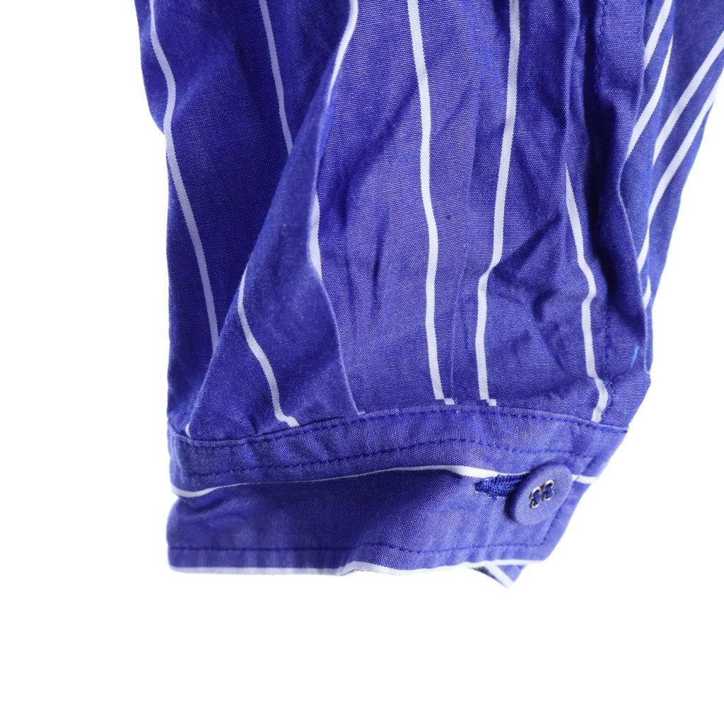 White Mountaineering(ホワイトマウンテニアリング) MID GUSSET SLEEVE STRIPE SHIRT BLOUSON ミッドガセットスリーブストライプシャツブルゾン ブルー WM2571104